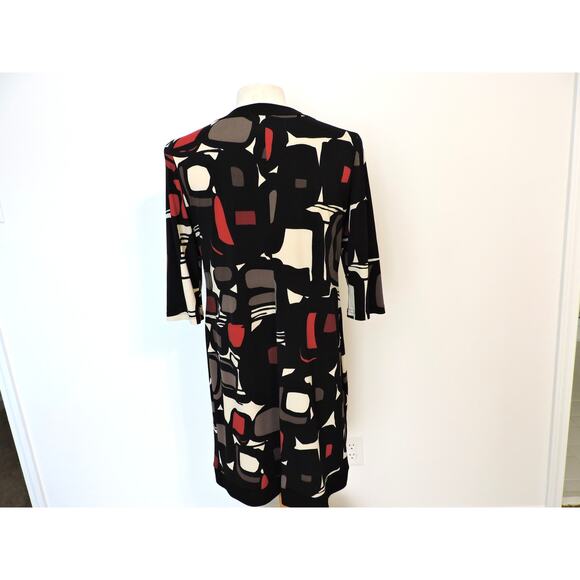 Madison Leigh Sheath Dress with Geometric Design, Size 14 - Picture 6 of 6